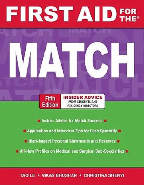 First Aid for the Match (English, Tao Le | Vikas Bhushan | Christina Shenvi)