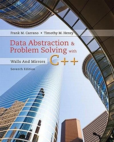 Data Abstraction & Problem Solving with C++ (English, Frank Carrano | Timothy Henry)
