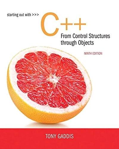 Starting Out with C++ from Control Structures to Objects (English, Tony Gaddis)