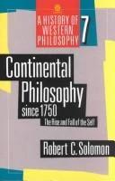 Continental Philosophy Since 1750 (English, Robert C. Solomon)