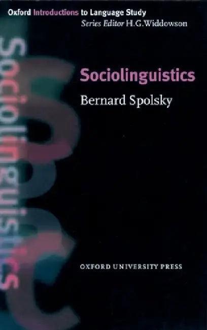 Sociolinguistics (English, Bernard Spolsky)