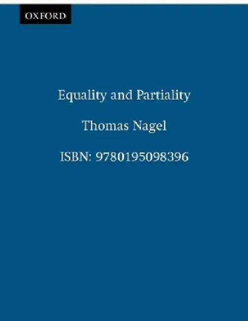Equality and Partiality (English, Thomas Nagel)