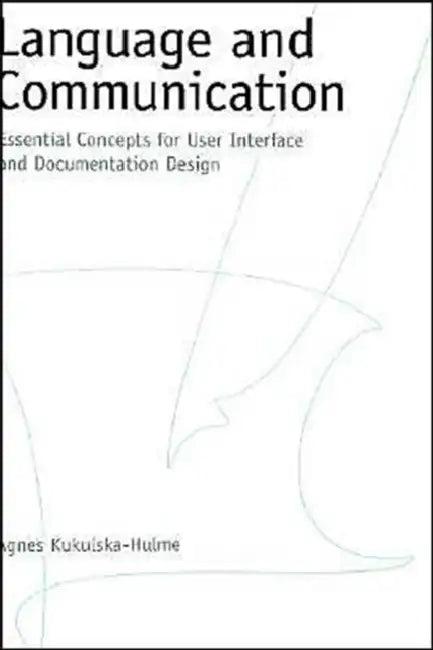 Language and Communication (English, Agnes Kukulska-Hulme)