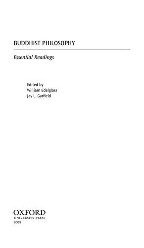 Buddhist Philosophy (English, William Edelglass | Jay L. Garfield)