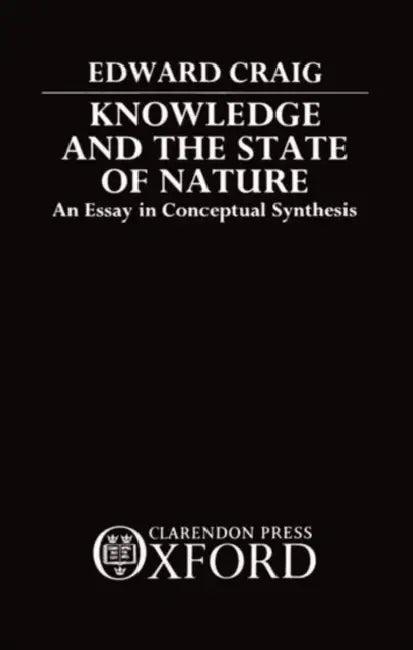 Knowledge and the State of Nature (English, Edward Craig)