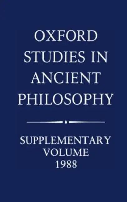 Oxford Studies in Ancient Philosophy (English, Julia Annas | Robert H. Grimm)