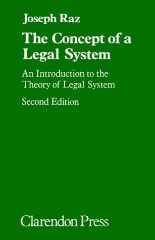 The Concept of a Legal System (English, Joseph Raz)