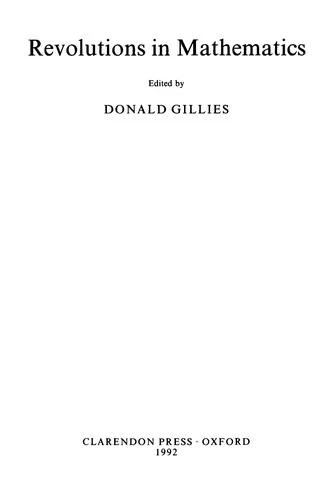Revolutions in Mathematics (English, Donald Gillies)