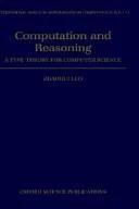 Computation and Reasoning - A Type Theory for Computer Science (English, Zhaohui Luo | Zhaohui Luo)