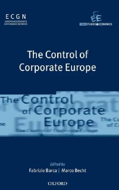 The Control of Corporate Europe (English, Fabrizio Barca | Marco Becht)