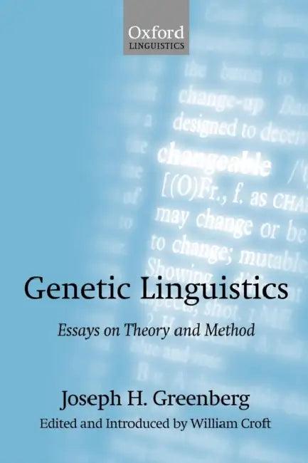 Genetic Linguistics (English, Joseph H. Greenberg | William Croft)