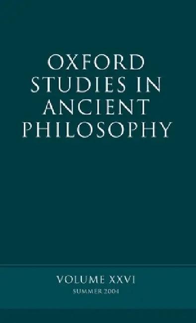 Oxford Studies in Ancient Philosophy (English, David N. Sedley)