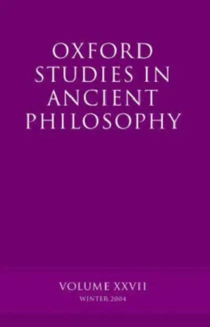 Oxford Studies in Ancient Philosophy (English, David N. Sedley)
