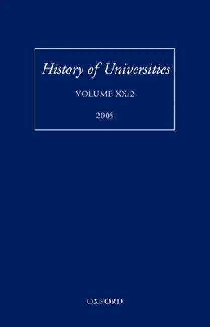 History of Universities (English, Mordechai Feingold)