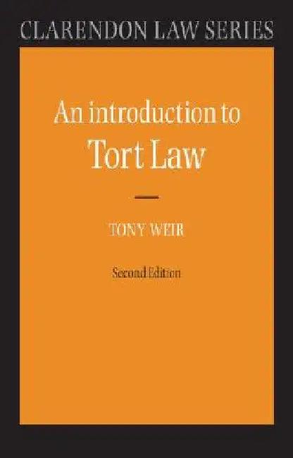An Introduction to Tort Law (English, Tony Weir)