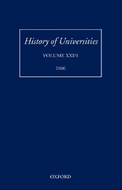 History of Universities (English, Mordechai Feingold)