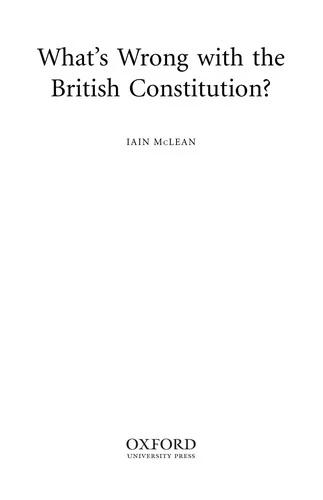 Whats Wrong with British Constitution C (English, McLean)