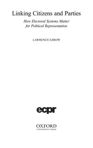 Linking Citizens and Parties (English, Lawrence Ezrow)