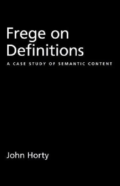 Frege on Definitions (English, John Horty)