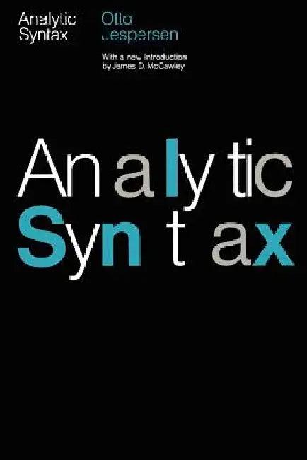 Analytic Syntax (English, Otto Jespersen)