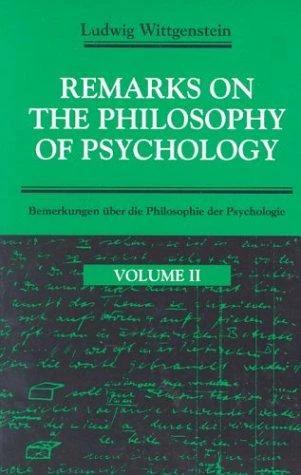 Remarks on the Philosophy of Psychology, Volume 2 (English, Ludwig Wittgenstein | Georg Henrik Von Wright | C. J. Luckhardt)