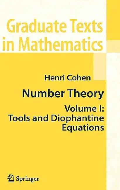 Number Theory, Volume 1 (English, Henri Cohen)