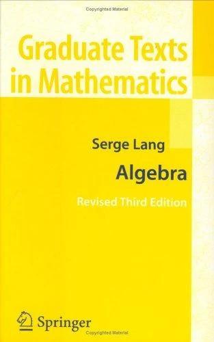 Algebra (English, Serge Lang)