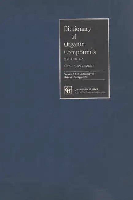 Dictionary of Organic Compounds, Supplement 1 (English, Buckingham John | Fiona MacDonald)