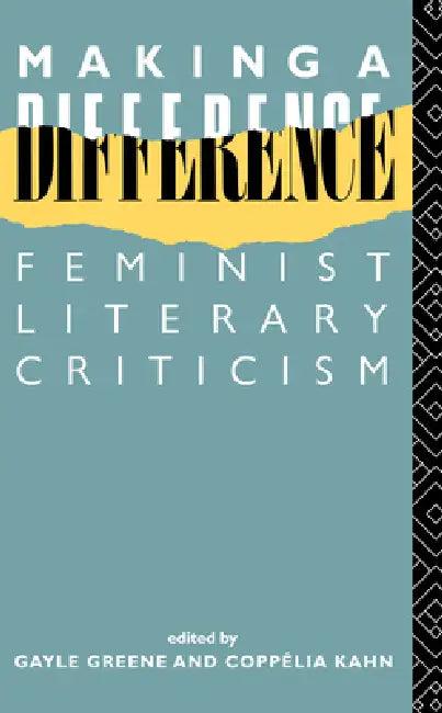 Making a Difference (English, Gayle Green | Coppélia Kahn)