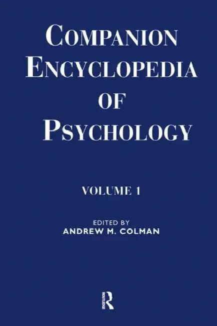 Companion Encyclopedia of Psychology (English, Colman Andrew M.)