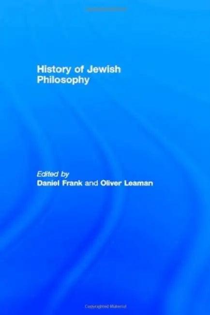 History of Jewish Philosophy (English, Frank Daniel | Oliver Leaman)