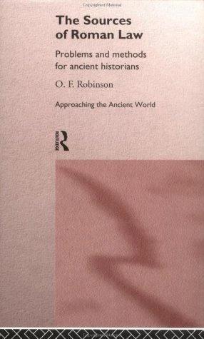 The Sources of Roman Law (English, O. F. Robinson)