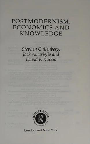 Post-Modernism, Economics and Knowledge (English, Jack Amariglio | Stephen E. Cullenberg | David F. Ruccio)