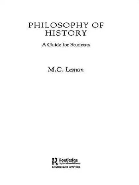 Philosophy of History (English, M. C. Lemon)