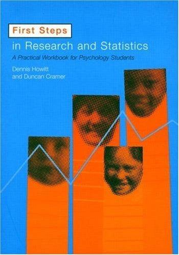 First Steps in Research and Statistics (English, Dennis Howitt | Duncan Cramer)