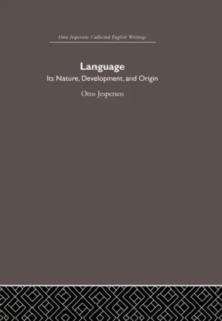 Language (English, Otto Jespersen)