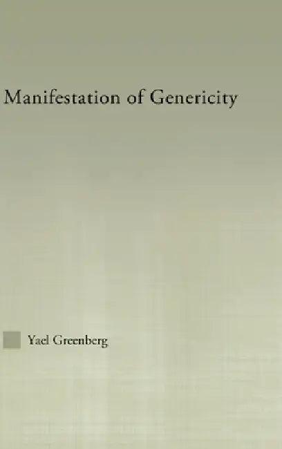 Manifestations of Genericity (English, Yael Greenberg)