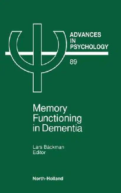 Advances in Psychology V89 (English, Lars Backman | L. Backman L. | Backman L.)