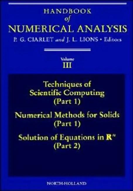 Techniques of Scientific Computing (Part 1) - Solution of Equations in RN (English, P. G. Ciarlet)