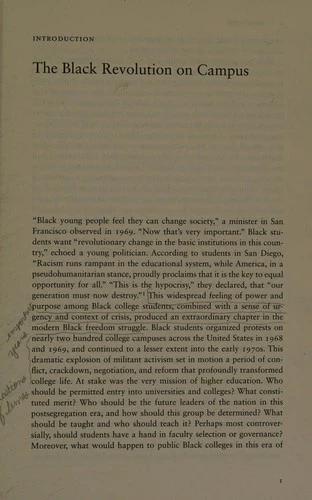 The Black Revolution on Campus (English, Martha Biondi)