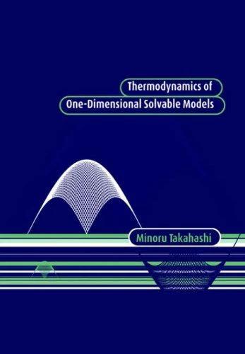 Thermodynamics of One-Dimensional Solvable Models (English, Minoru Takahashi)