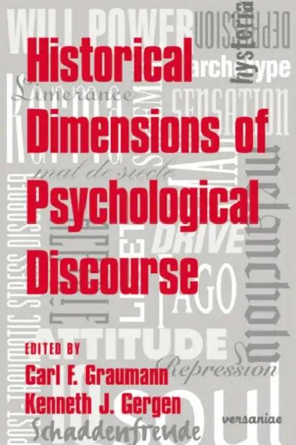 Historical Dimensions of Psychological Discourse (English, Carl F. Graumann | Kenneth J. Gergen)