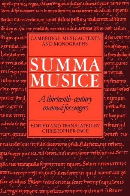 Summa Musice (English, Christopher Page)
