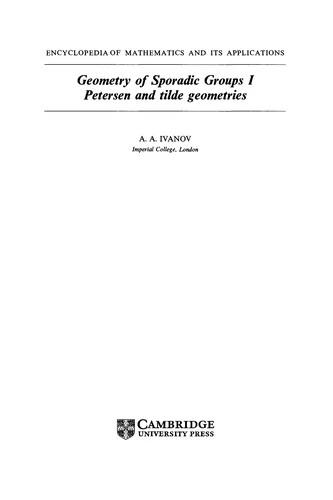 Geometry of Sporadic Groups (English, A. A. Ivanov | Ivanov A. a.)