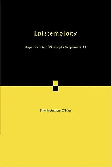 Epistemology (English, Anthony O'Hear)