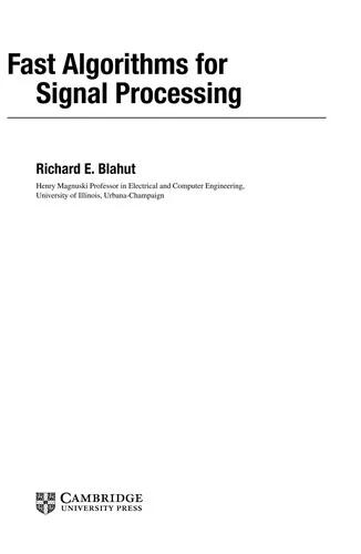 Fast Algorithms for Signal Processing (English, Richard E. Blahut)