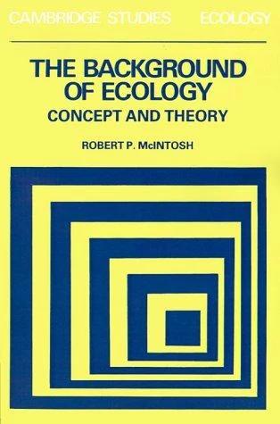 Background of Ecology (English, Robert P. McIntosh)