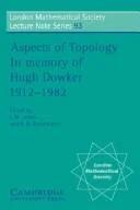 Aspects of Topology (English, E. H. Kronheimer | N. J. Hitchin | I. M. James)