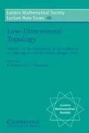 Low-Dimensional Topology (English, T. L. Thickstun | N. J. Hitchin | R. Brown)