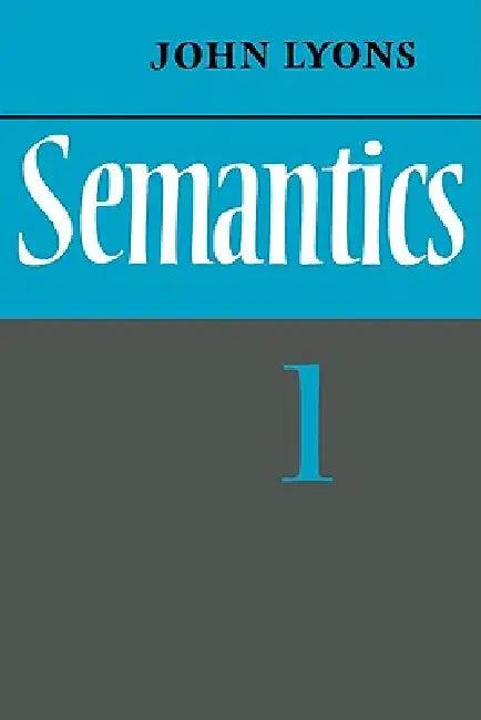 Semantics (English, John Lyons)